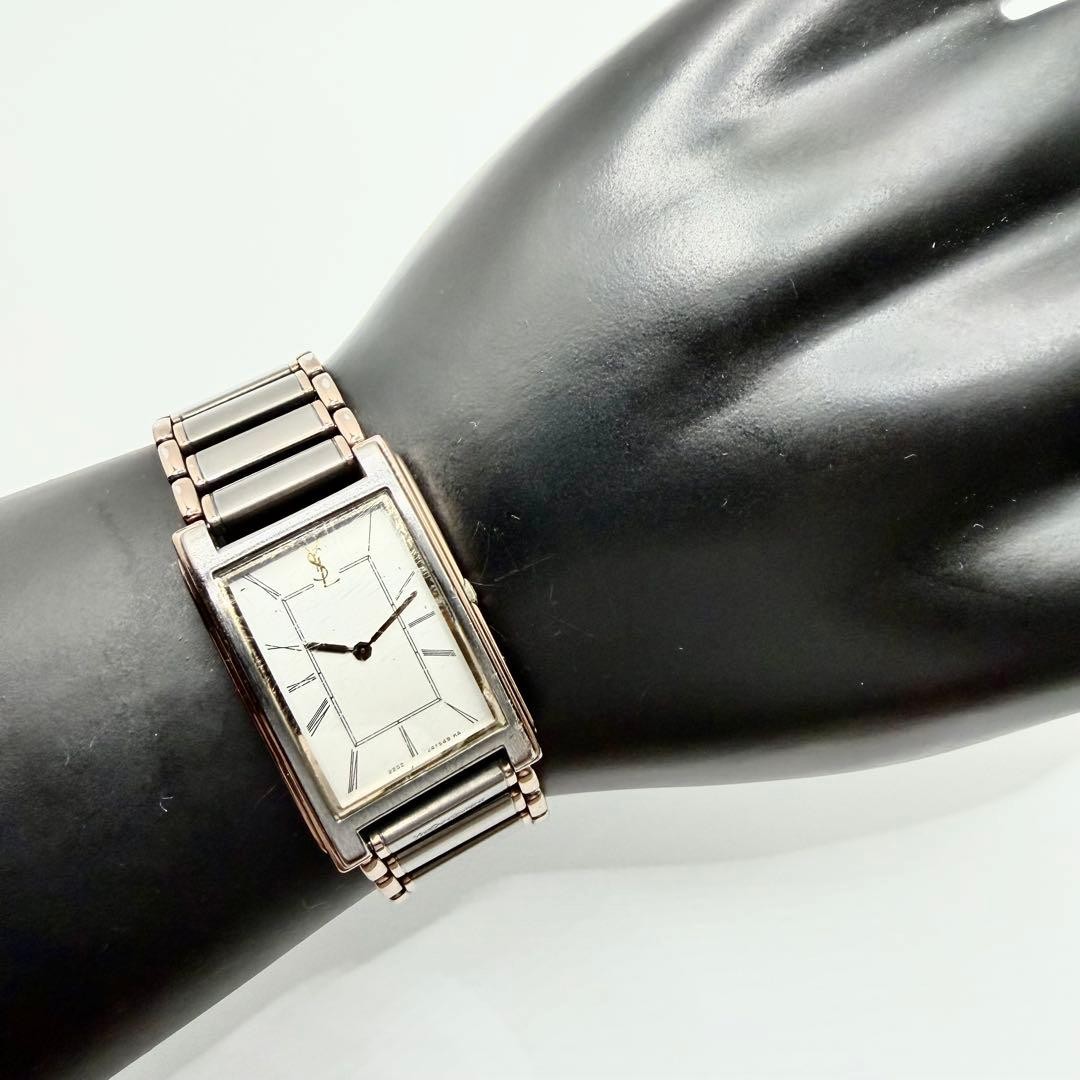 Yves Saint Laurent 2202229061Y Watch Roman Silver Bronze Stainless Steel