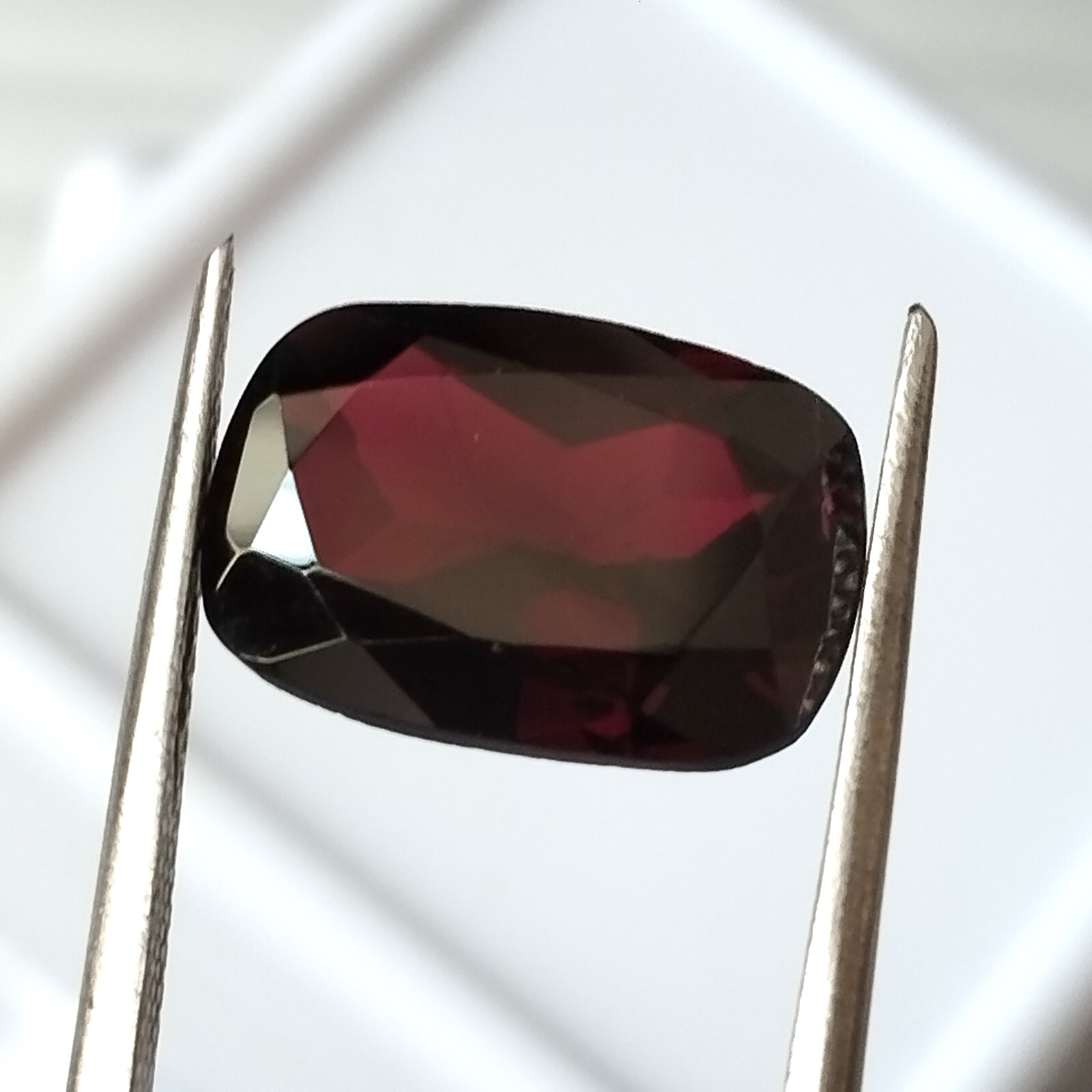Pink Garnet 14X10 mm Cushion Cut Natural Unheated Faceted Loose Gemstone 8.60 CT