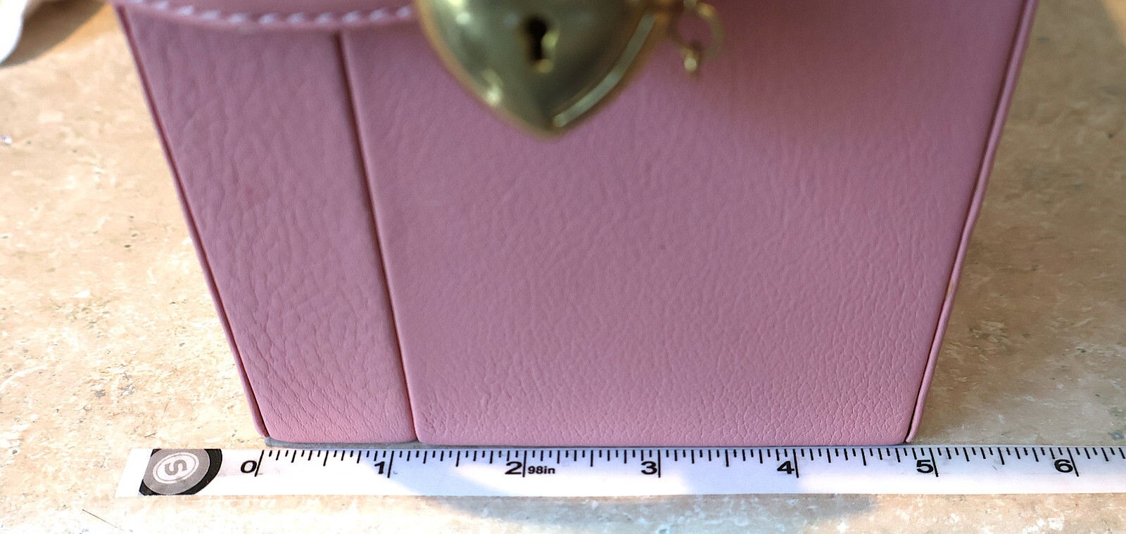Juicy Couture Light Pink Soft Leather Train Case Jewelry Box & Storage – Vintage
