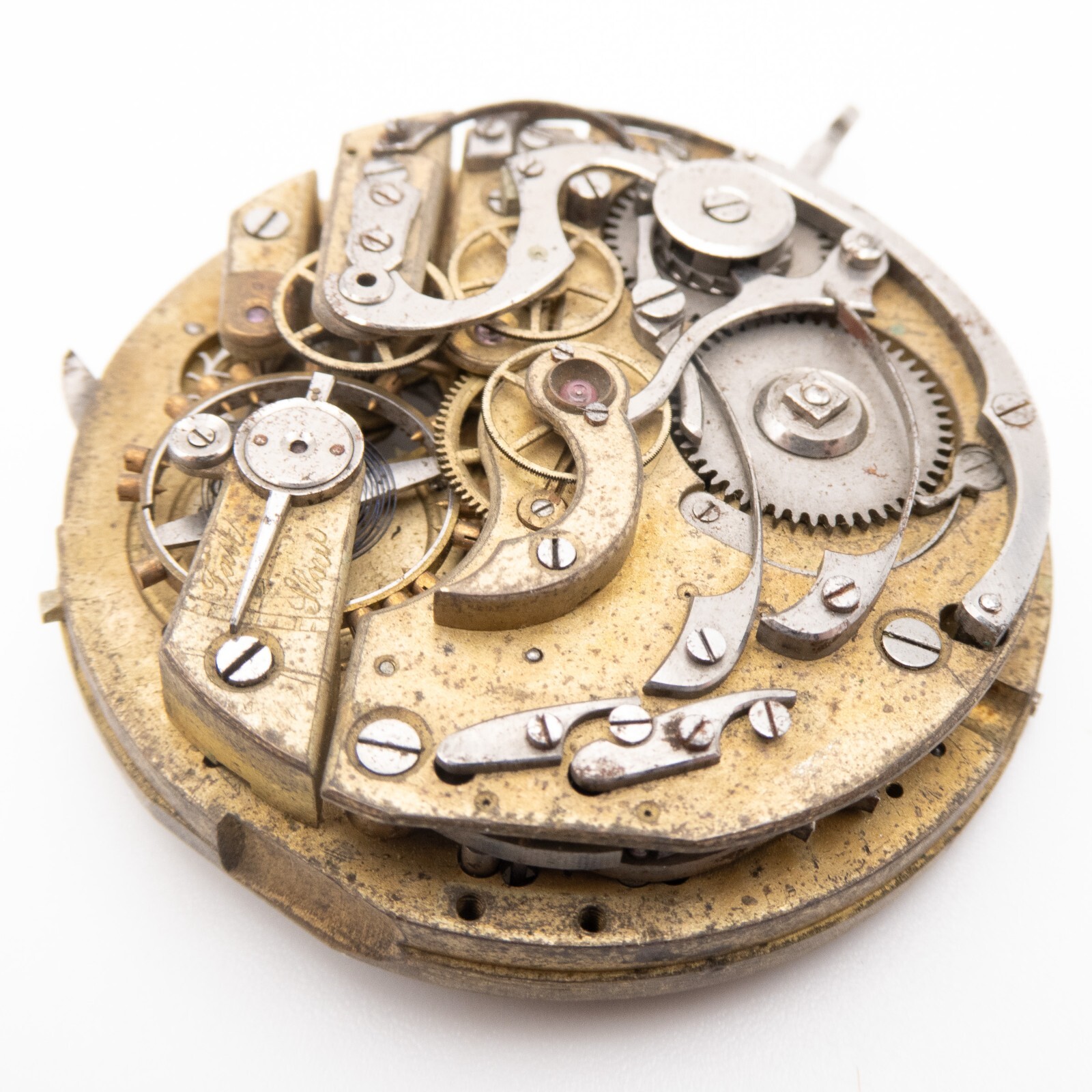 High Grade 44.4 x 12.9 mm Repeater Chronograph Antique Pocket Watch Movement