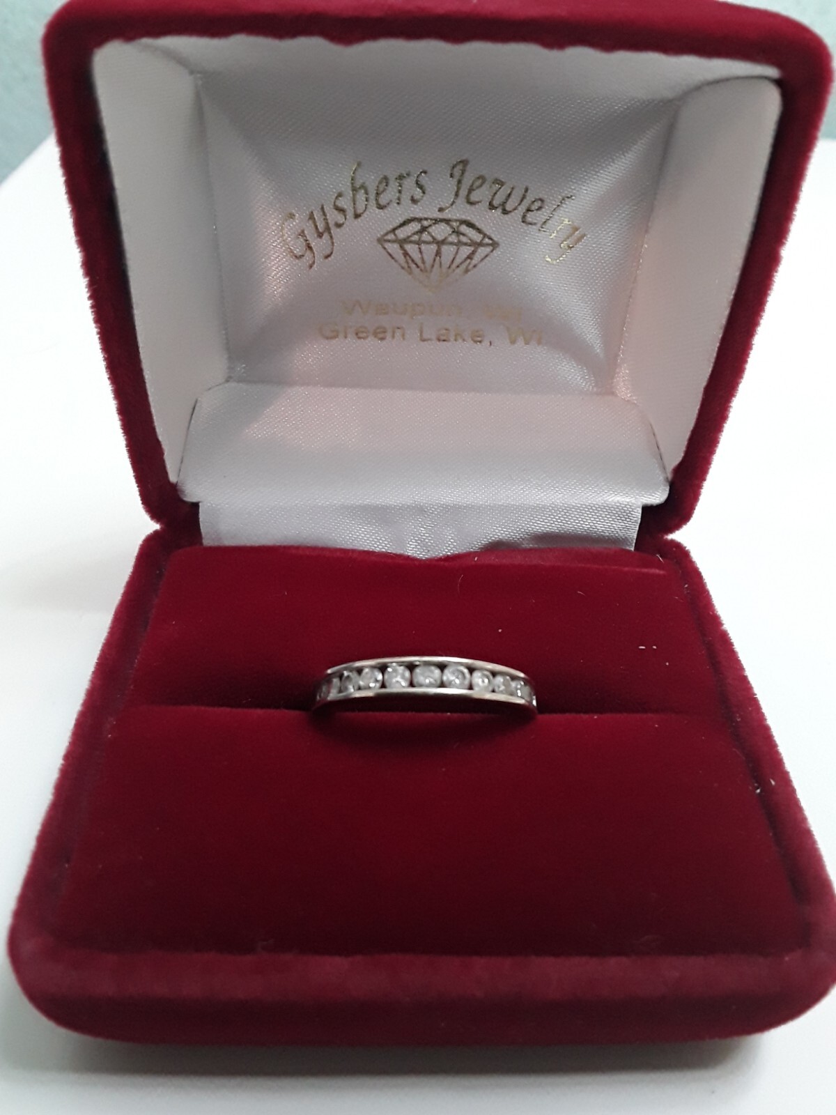 10KT White Gold Diamond Ring Size 4.75 Natural diamonds 1/2 CTW Stamped+Tested.