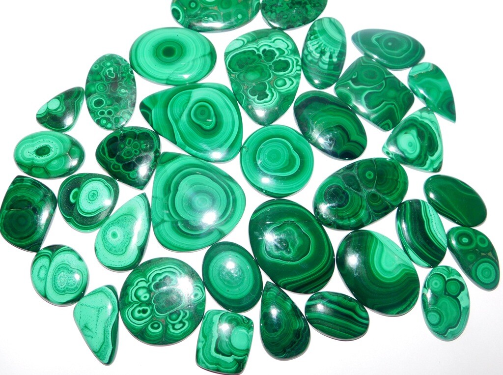 Natural Malachite Handmade Loose Gemstone Lot Malchite Stone Lot Wholesale Lot