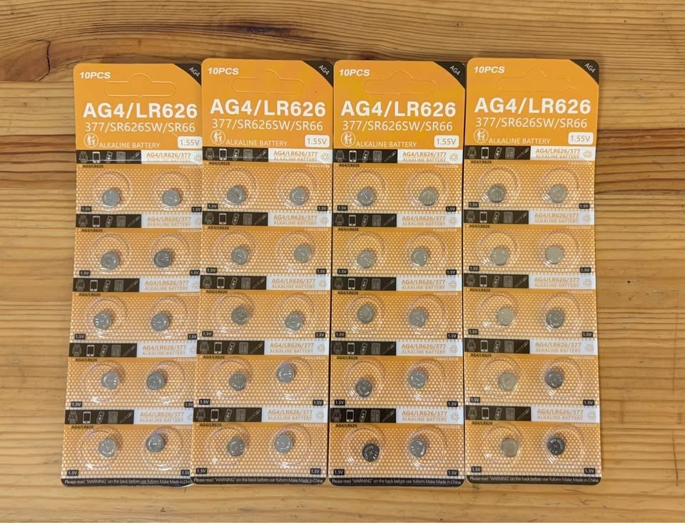 4 packs (40 total) of AG4/LR626 Alkaline Button Batteries Coin Cell Watch