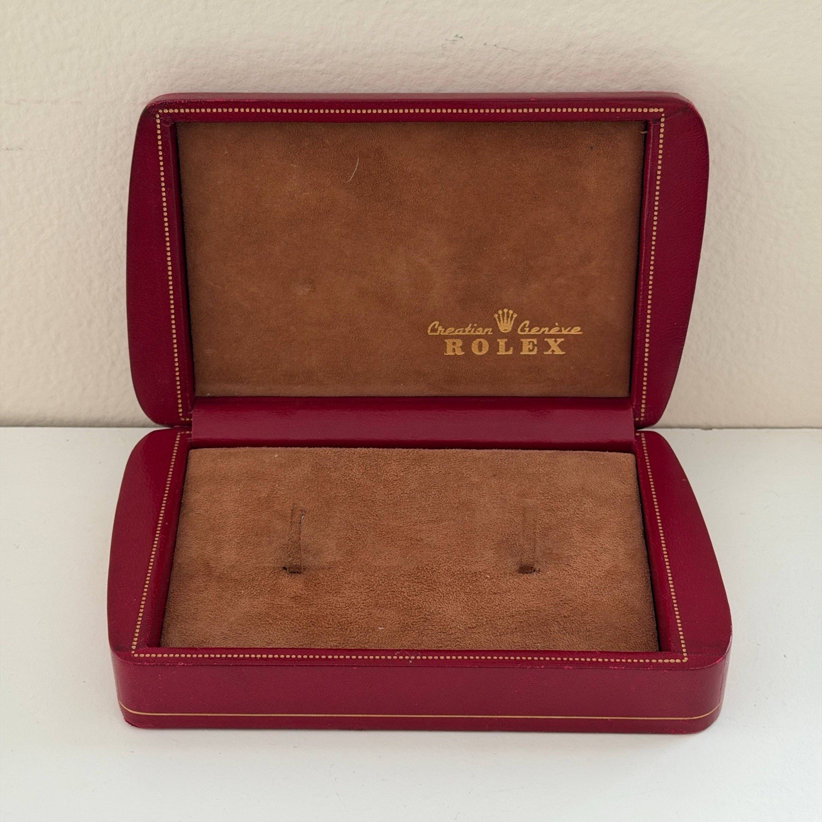 Ultra Rare Vintage Rolex Red Asymmetric Watch Storage Box 50-60s