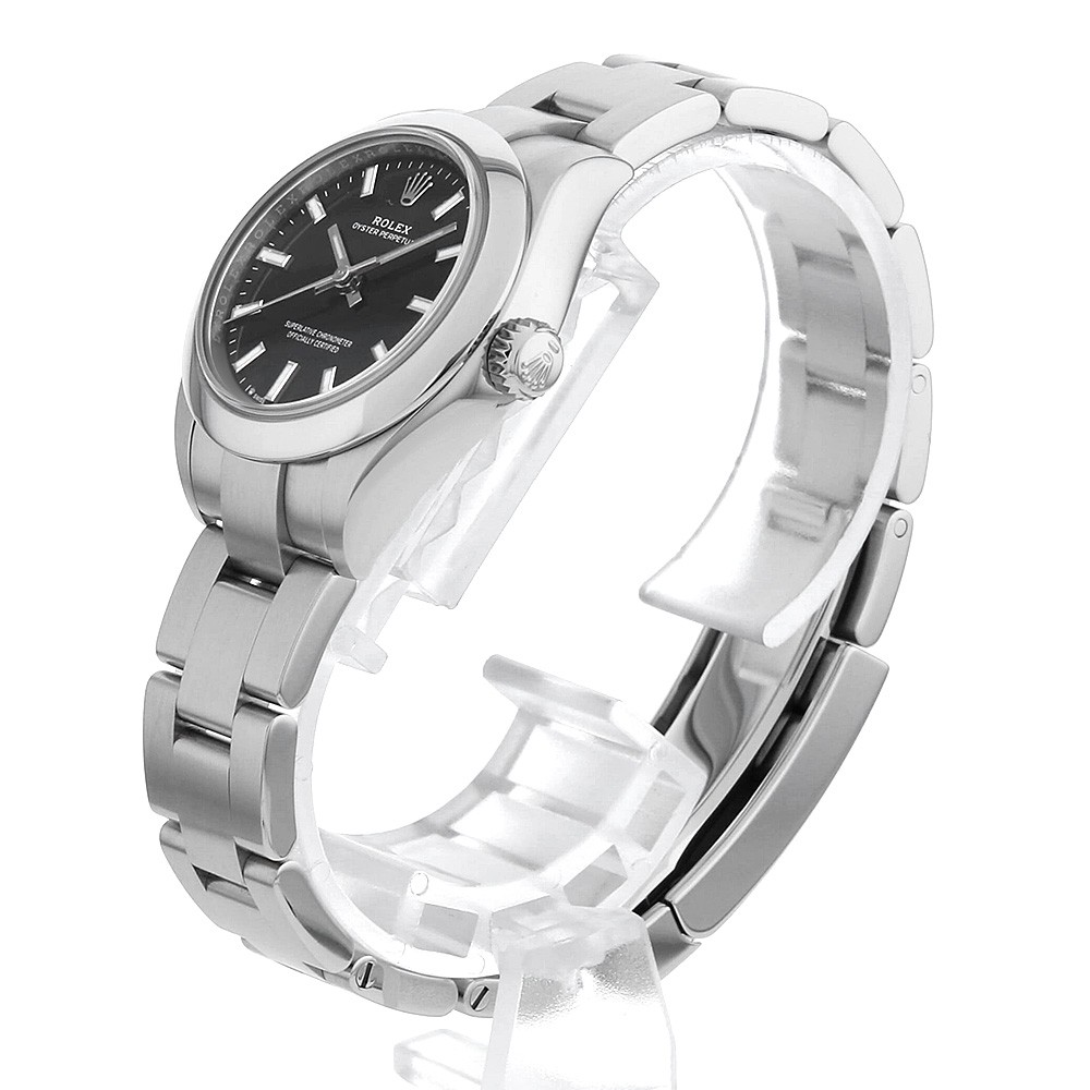 ROLEX oyster perpetual 28 276200 black Random Number second hand Women