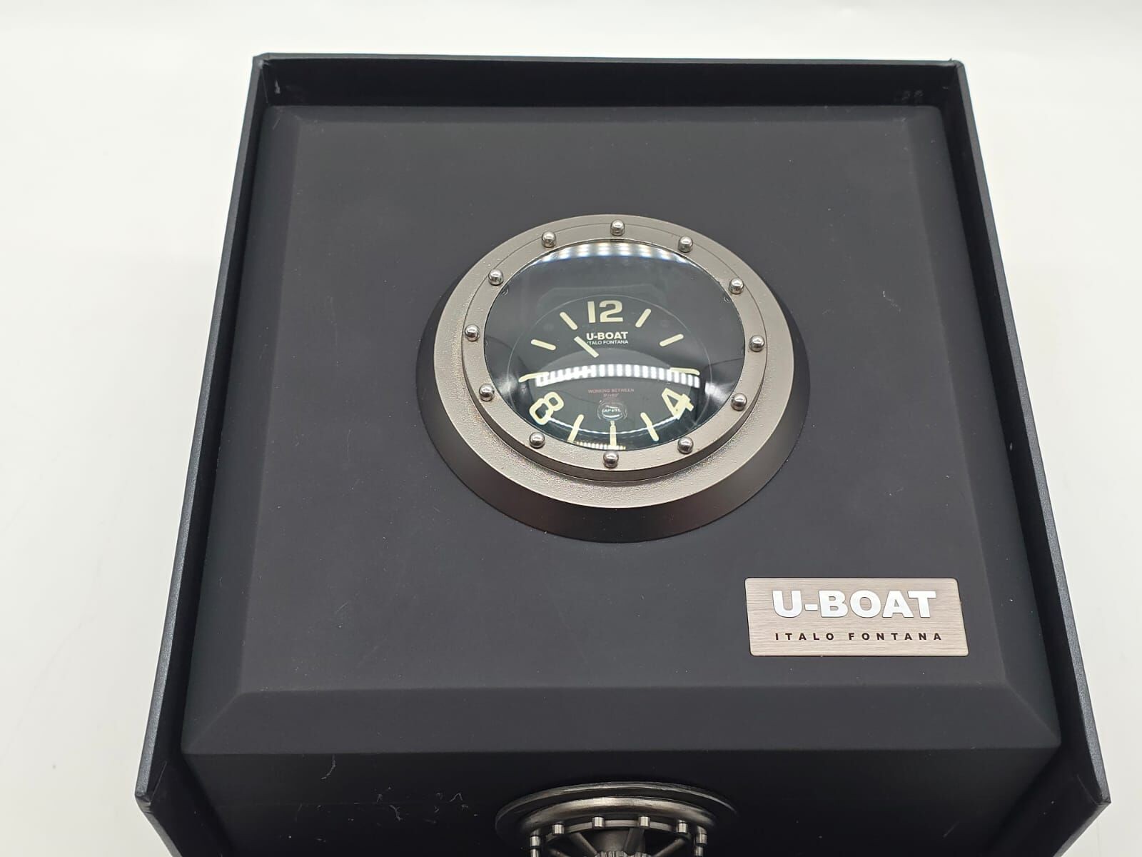 U-Boat Italo Fontana Capsoil 8108/A DLC Quartz Mens Black Analog Watch