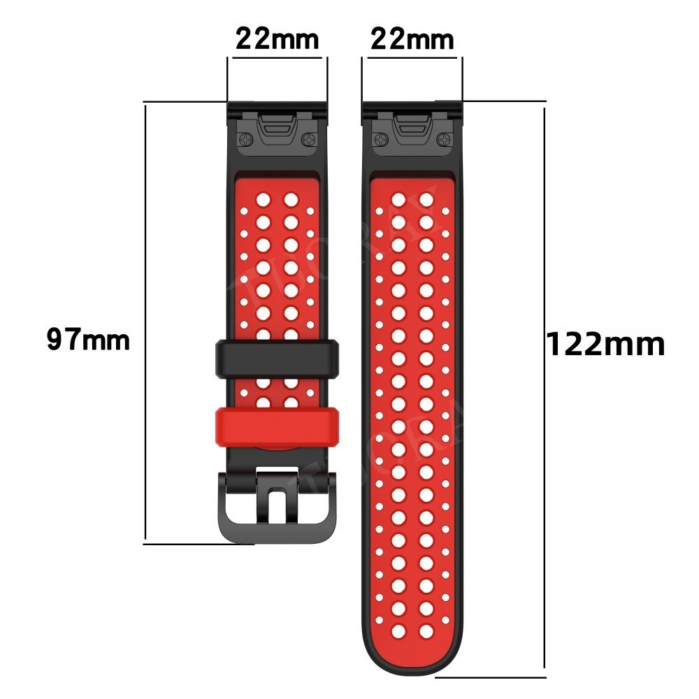 Quickfit Silicone Strap For Garmin Fenix 8 Solar Epix 7 7X 6 6X Pro 5 Watch Band