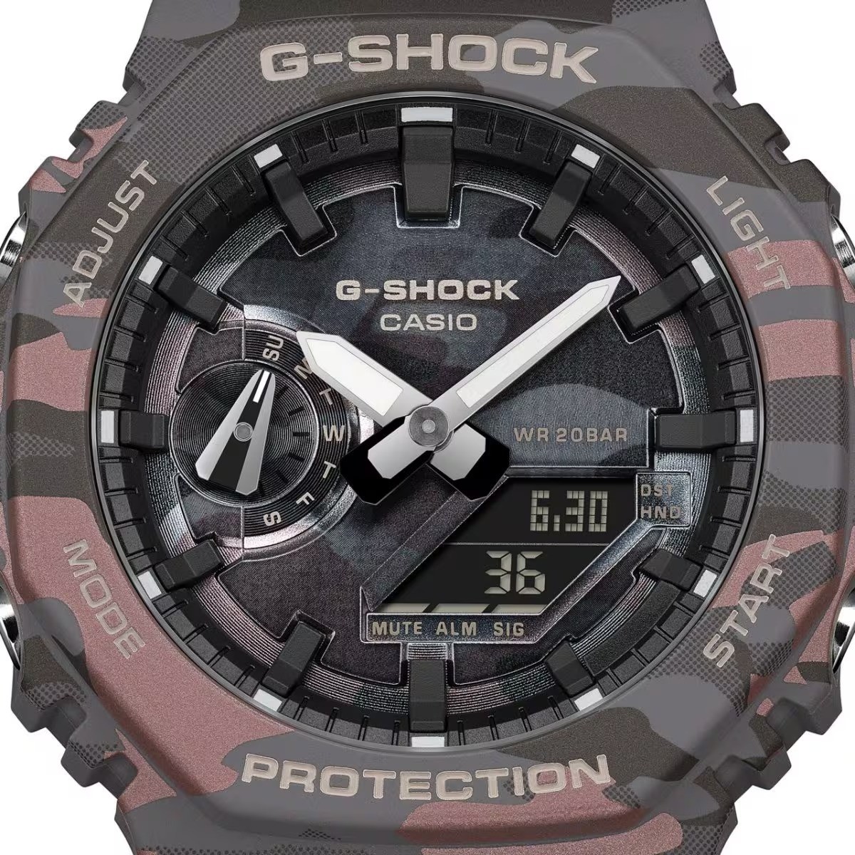 CASIO G-SHOCK GA-2100CM-5AJF Black Camouflage Carbon Unisex Watch New in Box