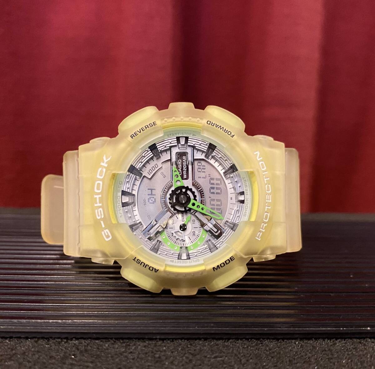 () CASIO G SHOCK GA 110LS Skeleton Yellow 2020 MODEL G Shock Quartz CASIO