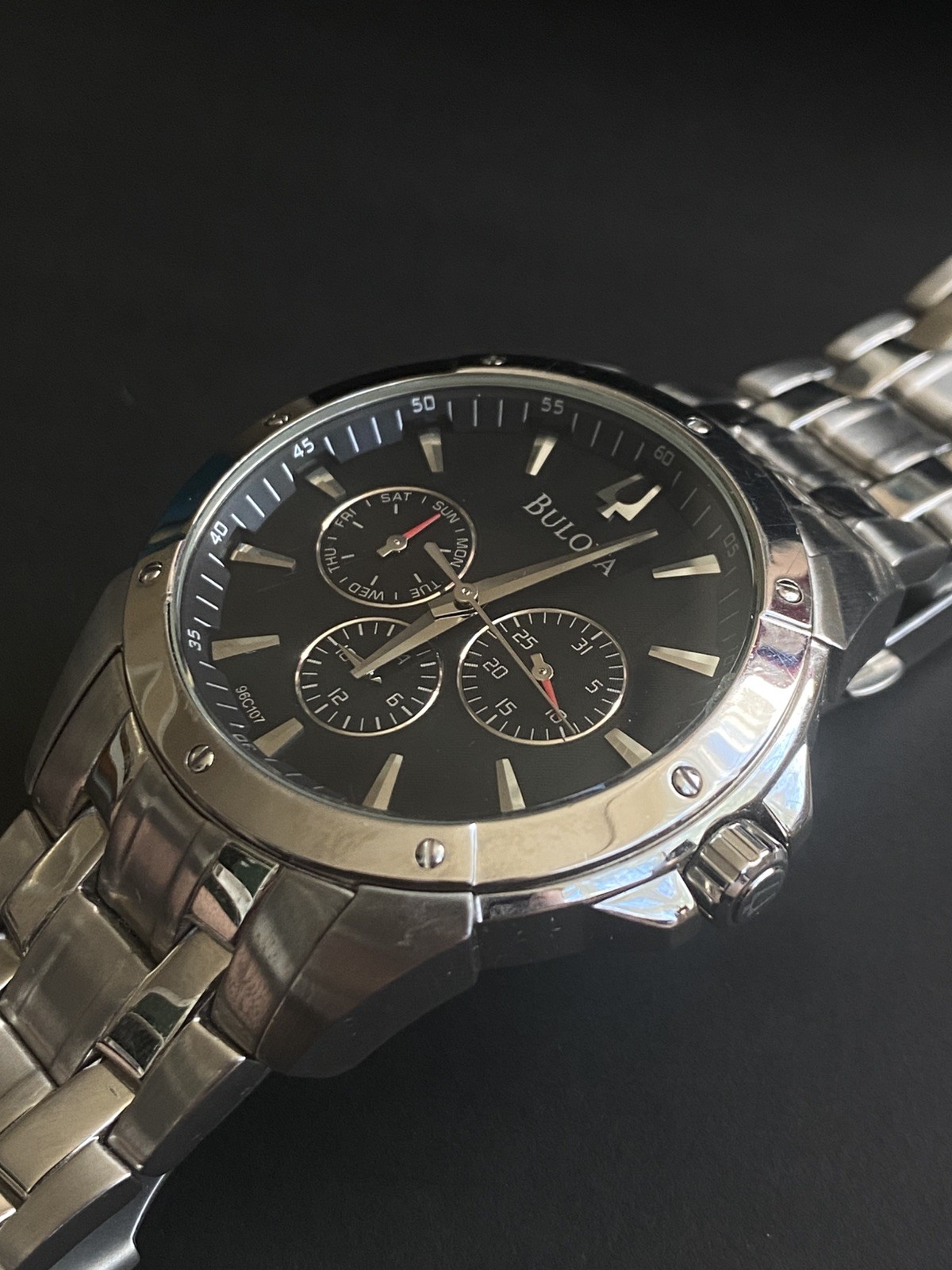 Bulova Classic Multifunction Men’s Watch 96C107 Stainless Steel