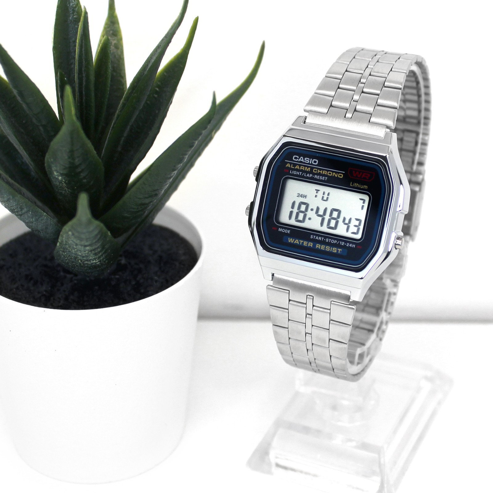 Genuine Casio A159WA-N1JH Silver Digital Watch: JDM Made in Japan, New, UK Stock