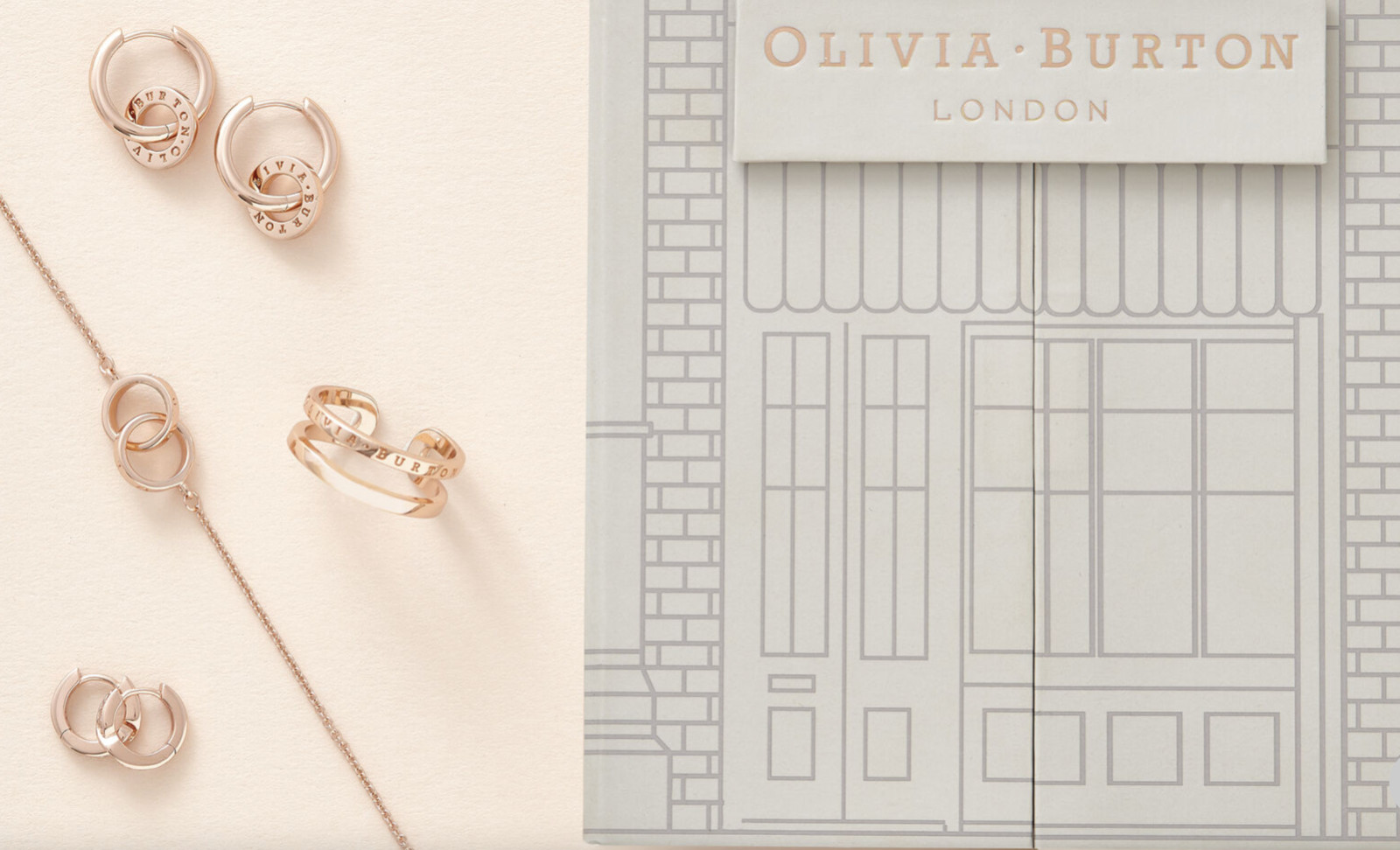 Olivia Burton House of Classics Jewelry Set Rose Gold $195 NIB
