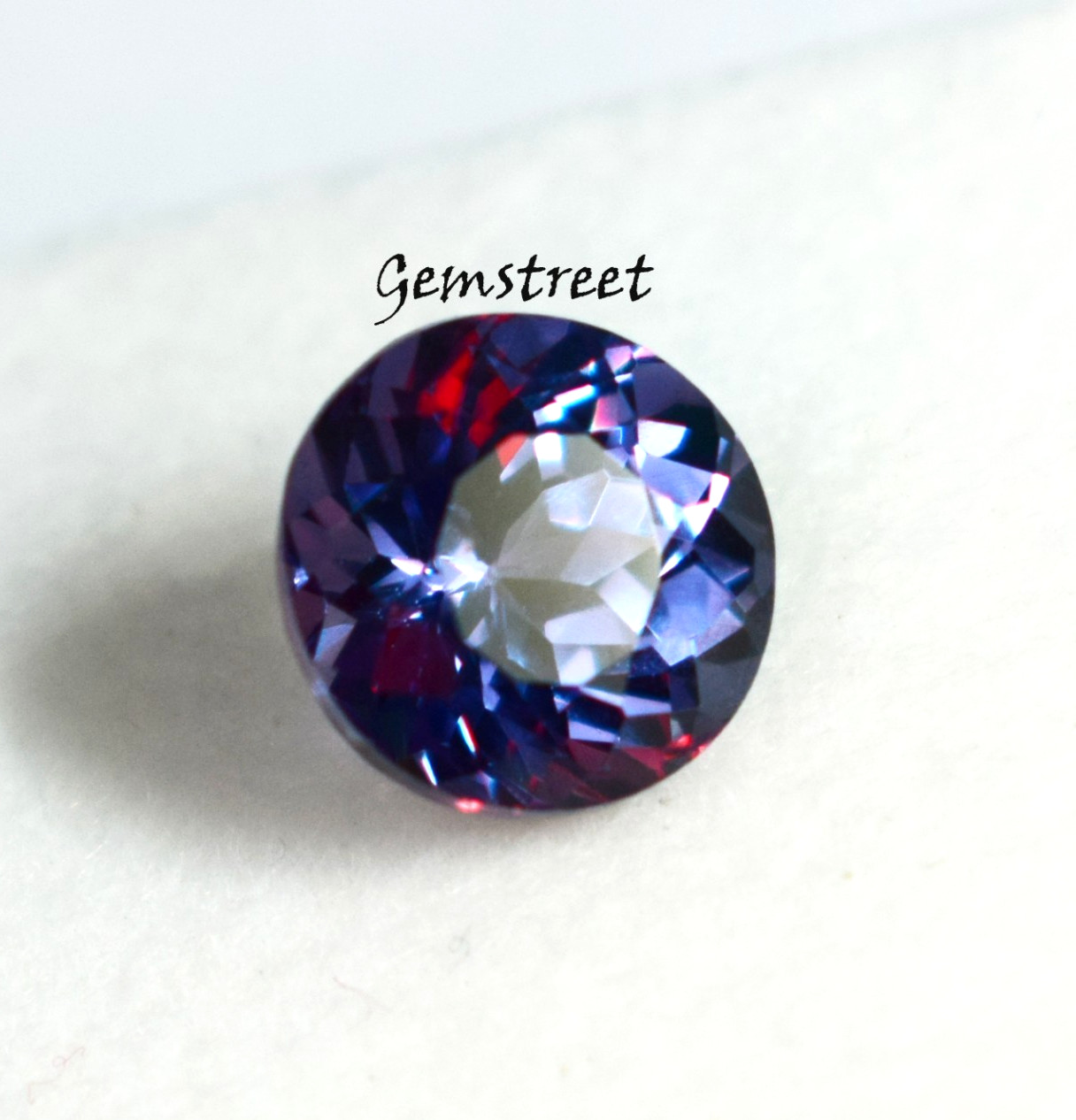 2.50 Ct Russian Color Change Alexandrite Round Cut Certified Natural Gemstone