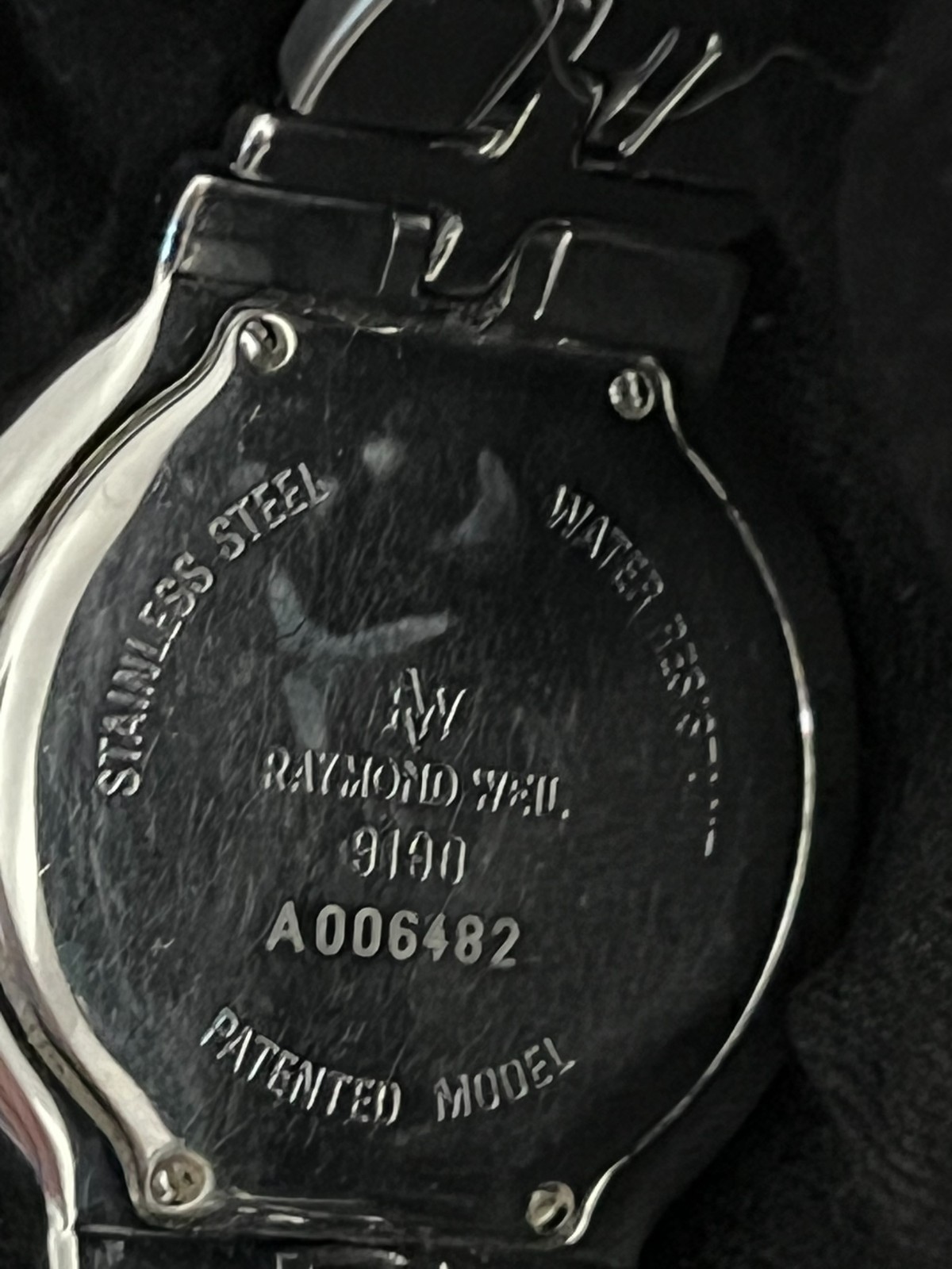 Raymond Weil Parsifal 9190 Two‑Tone Black Dial Swiss Quartz Men’s Watch Box