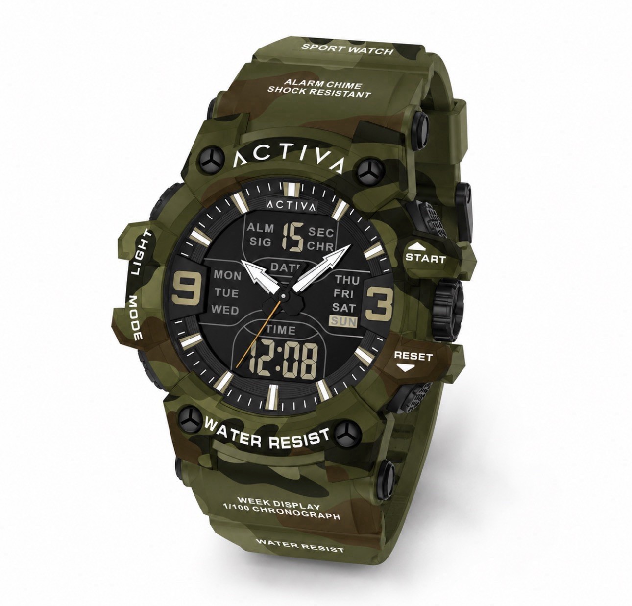 Activa X Invicta (ACW8049MC-001) Digital Watch, 53mm Camouflage/Green