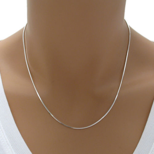 925 Sterling Silver Diamond Cut Snake Chain 030 Gauge (1.2mm) – Made in Italy