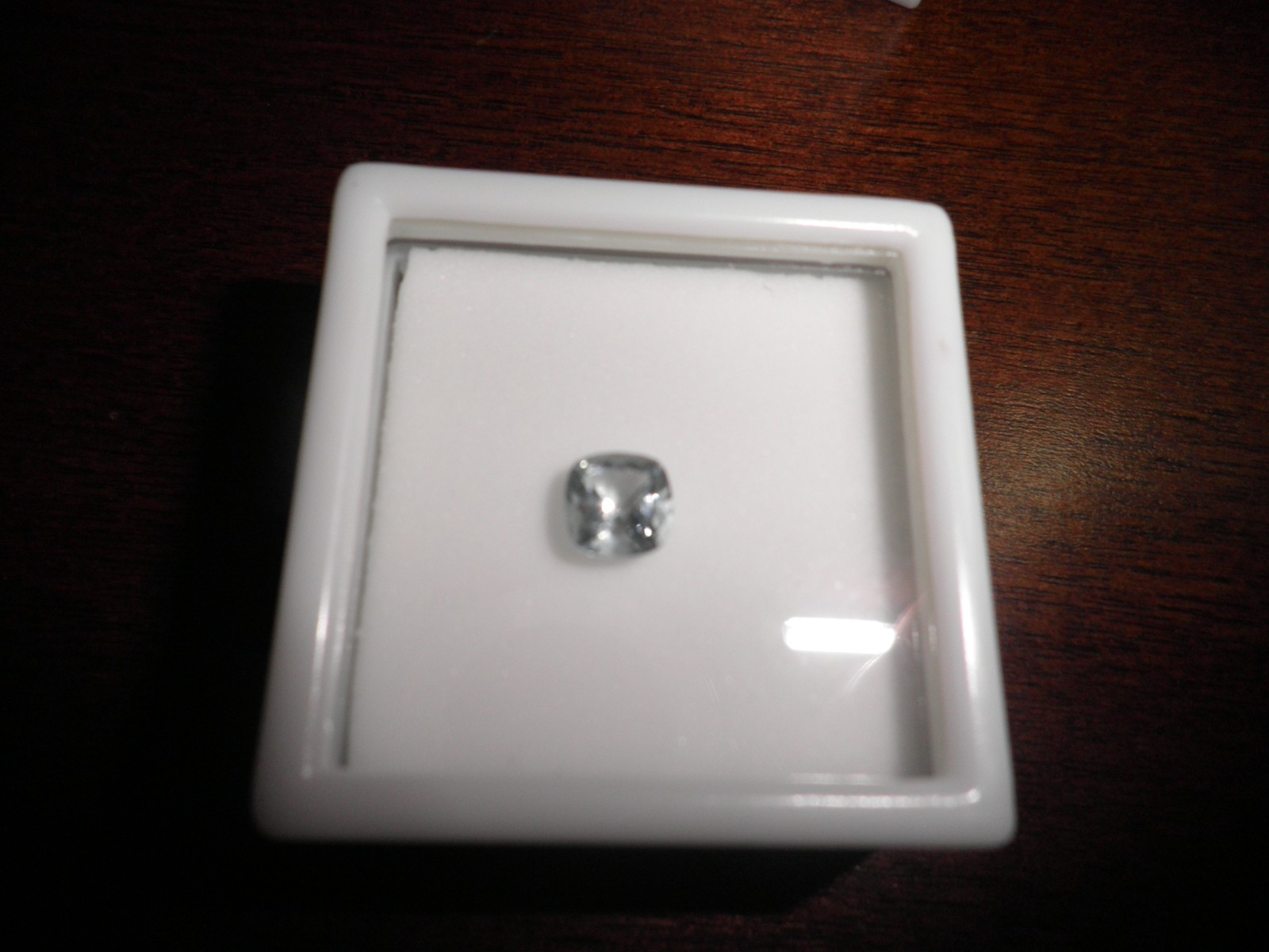 Earth mined Natural Unheated AQUA Loose 0.75ct 6x6mm Cushion *sealed* A6669