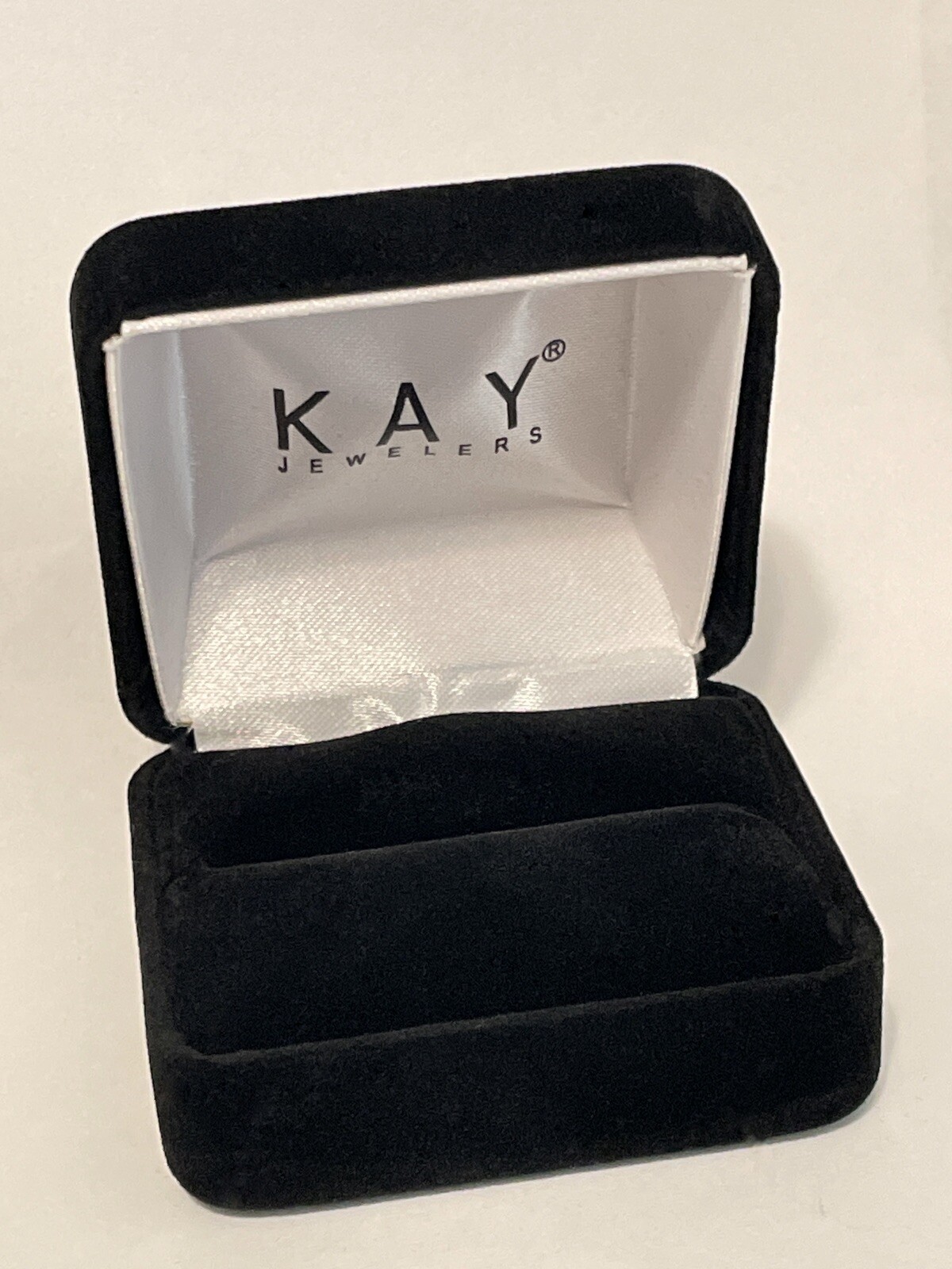 KAY Jewelers Velvet RING Presentation Box & Dustbox (ONE EMPTY)~NEW