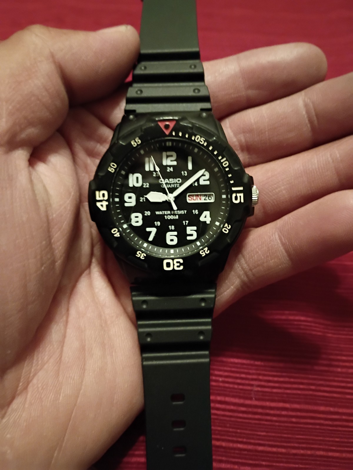 Casio MRW-200H Men’s Quartz Analog Day/Date 100m Black Resin Strap Arabic