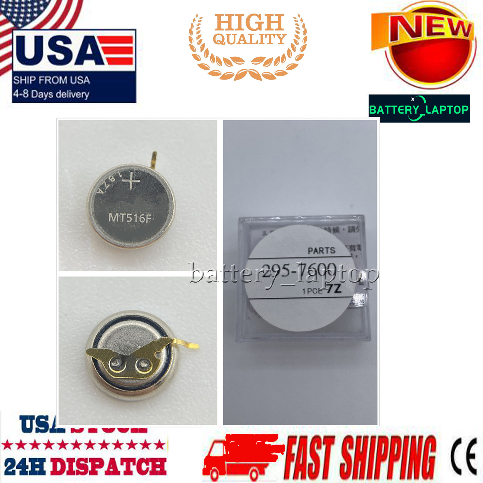 1PC For Citizen 295-7600 MT516F Eco Drive Movement Capacitor Battery