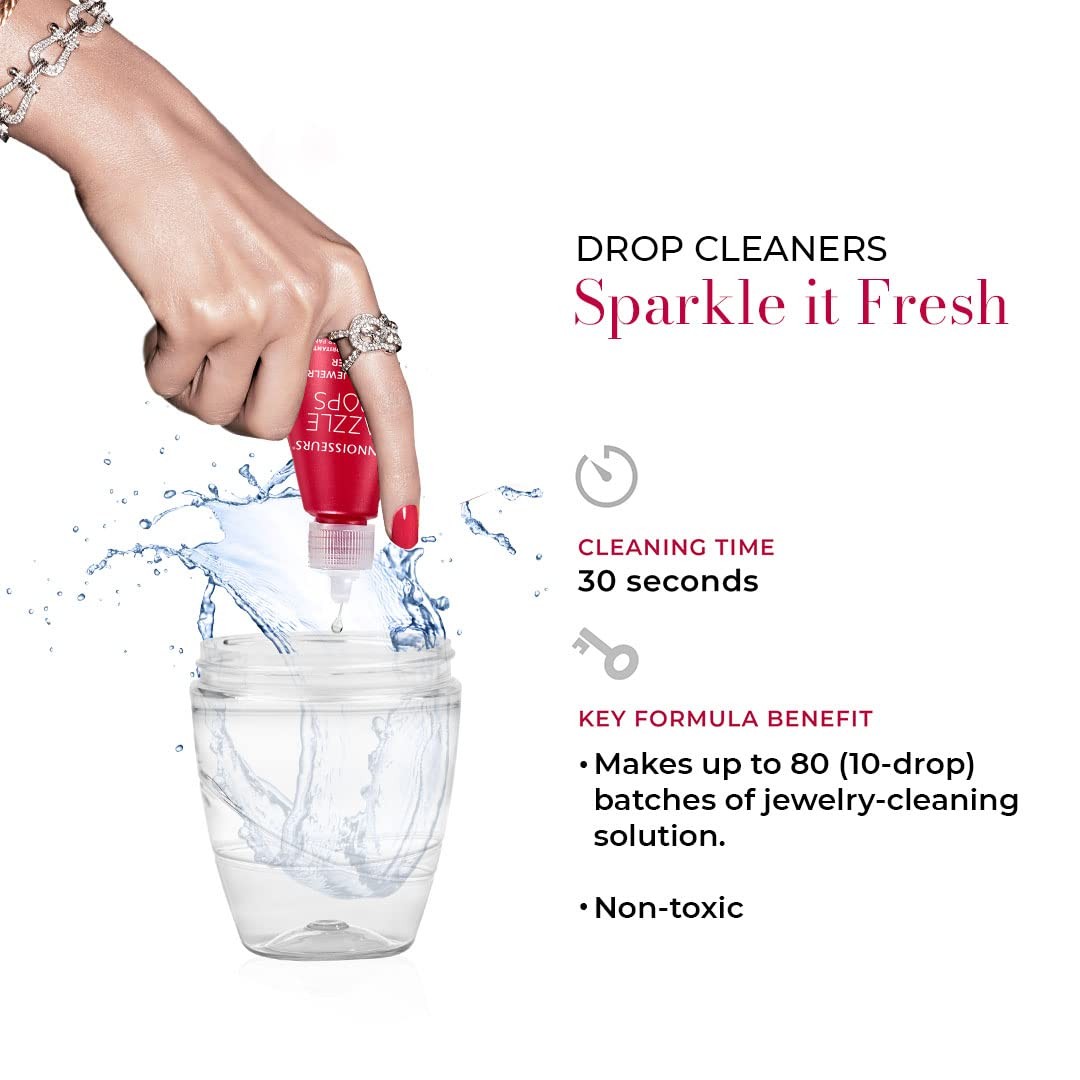 Dazzle Drops Advanced Jewelry Cleaner Concentrate – Makes Fresh Solution Ever…