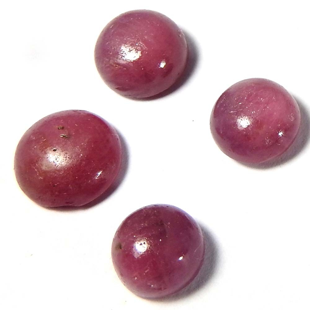 20.05Cts100%Natural red ruby Round Cabochon ring ringize gemstone.lot