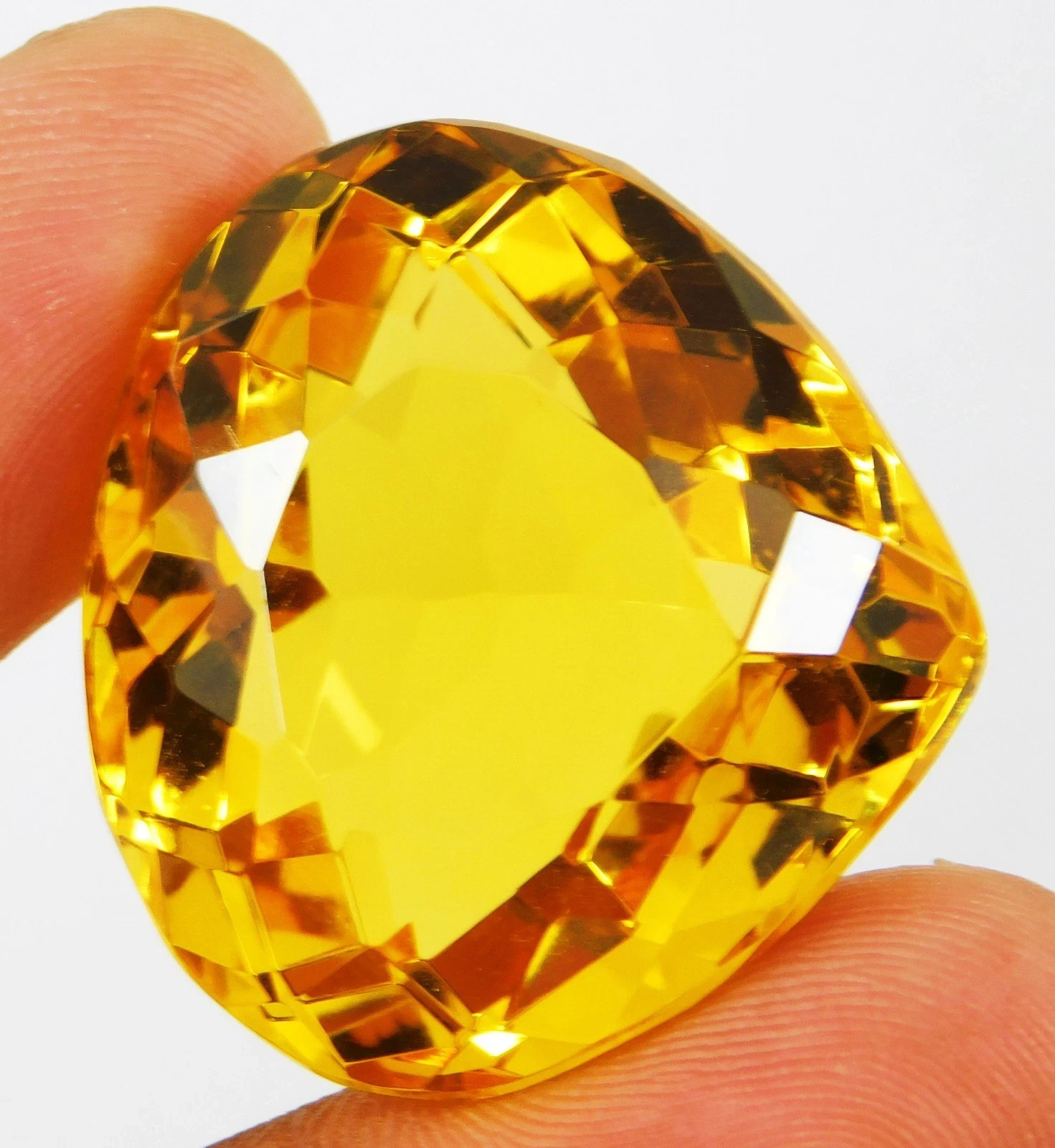 AAA Certified 73.65 Ct Shinny Natural Yellow Topaz Loose Pear Cut Gemstone