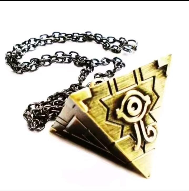 Millennium Puzzle Pyramid Pendant Necklace Anime Metal Chain Cosplay Gift YGO