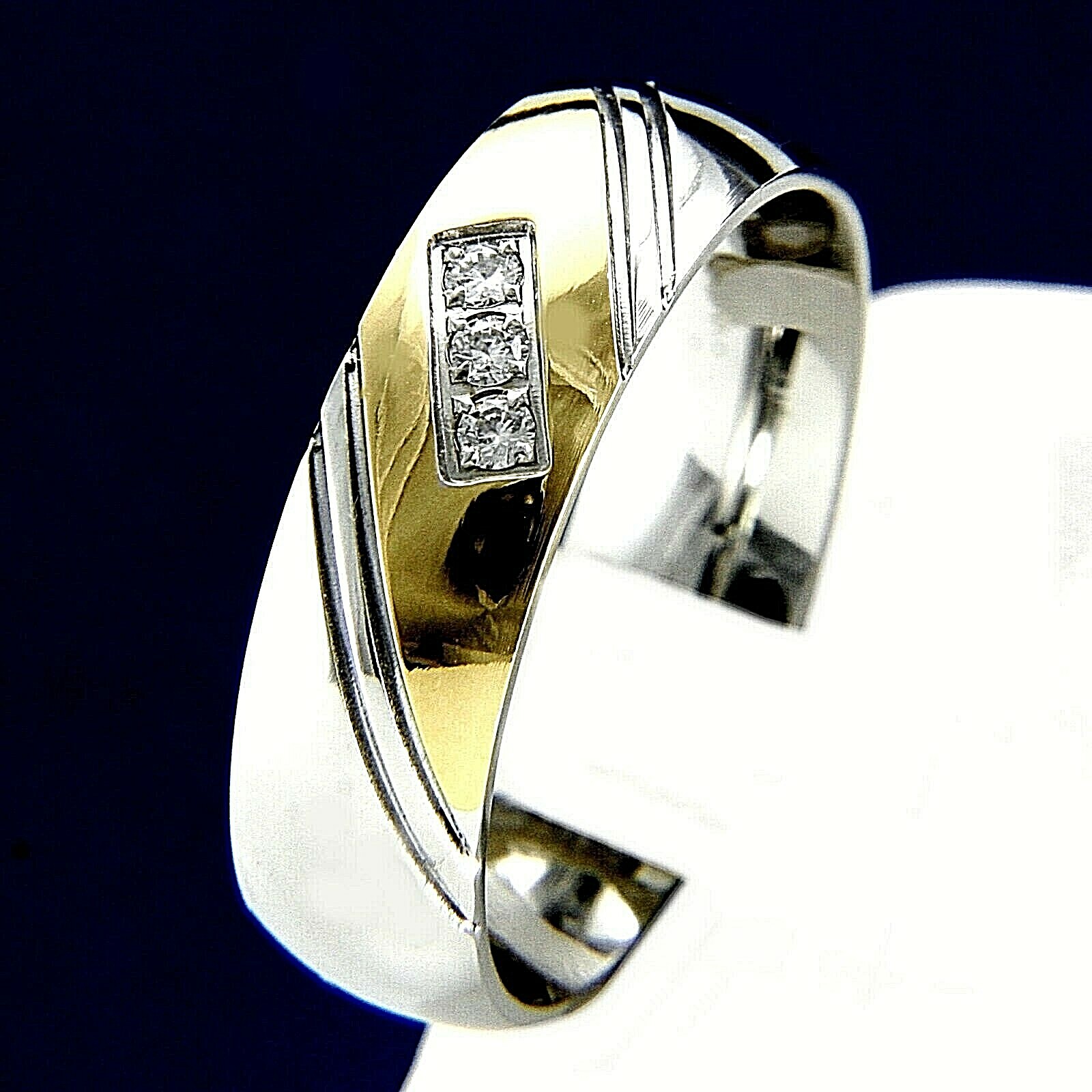 New Anniversary Stainless Steel Engagement Wedding Band CZ Men’s Ring