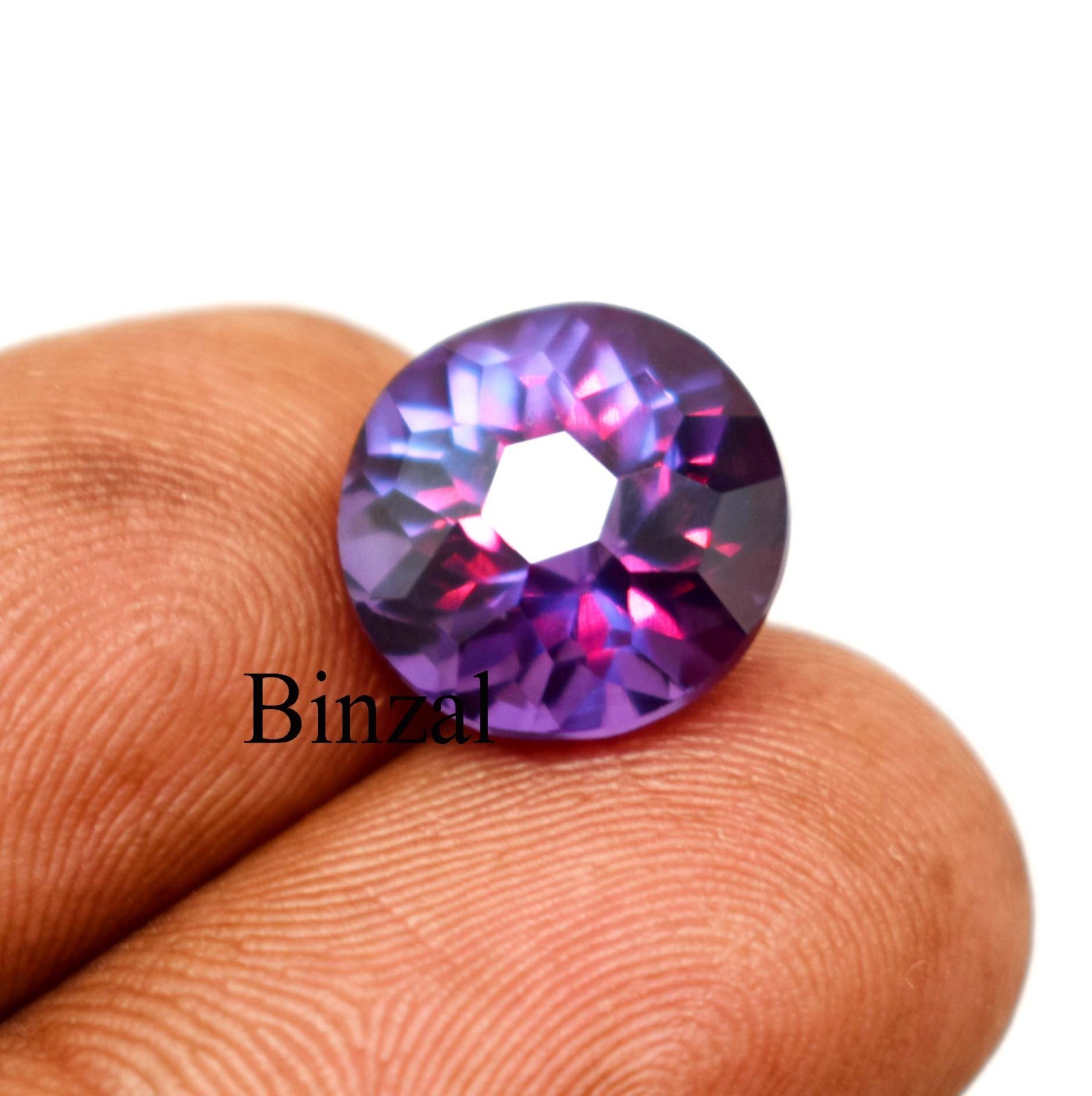 Rare Round Alexandrite Gemstone 10–12 Ct Color Changing Excellent Cut Loose Gem
