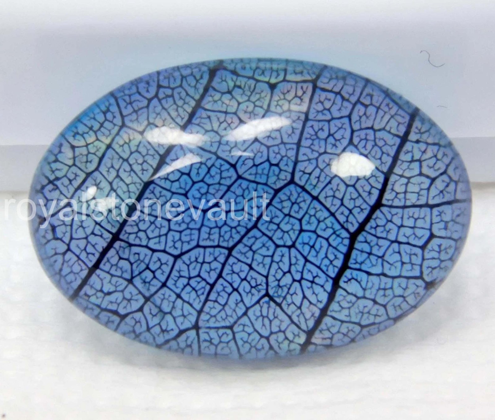 Natural Aurora Blue Fire Opal Doublet 8.95 Ct Certified Rainbow Color GemS D25