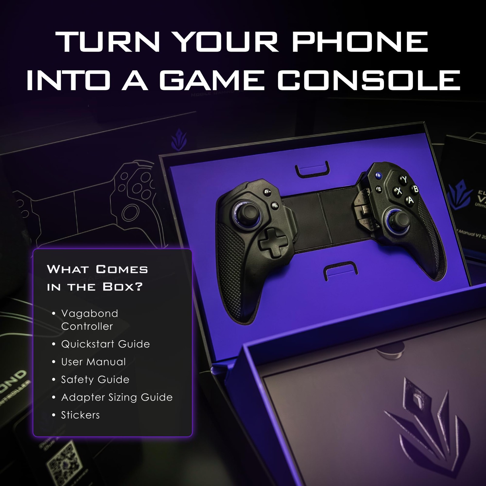 Elo Vagabond Mobile Gaming Controller – Iphone 15/16 Ipad Mini Android Phone