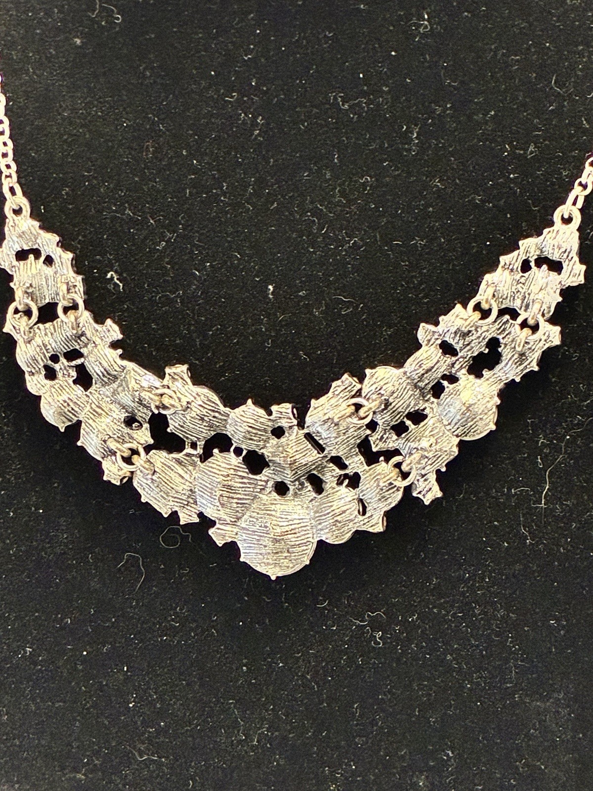 Premier Designs Ballet Slippers Pink Crystal Cluster Statement Bib Collar Neckla
