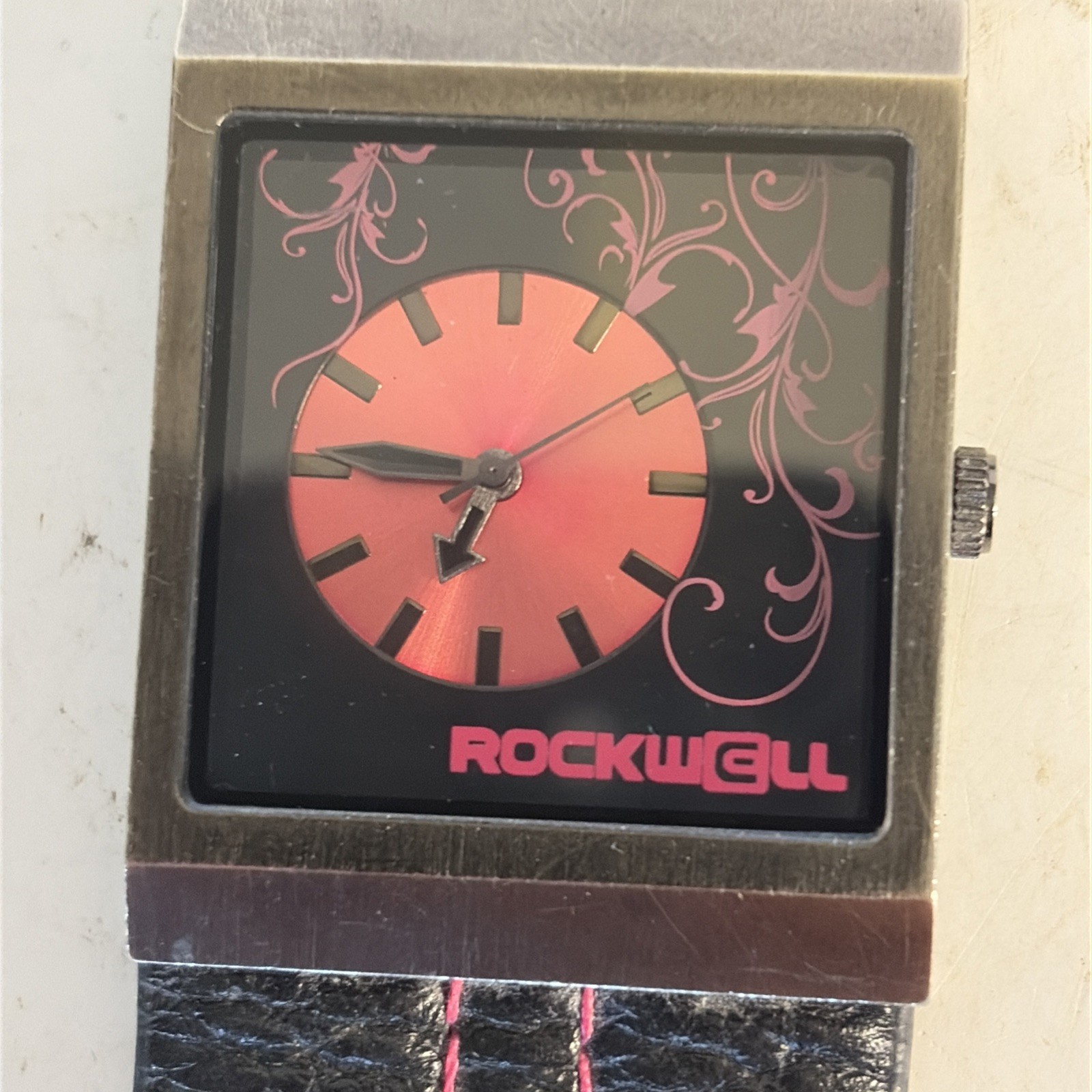 Rockwell MC118 Mercedes Ladies Watch, Black/Pink “New Battery “