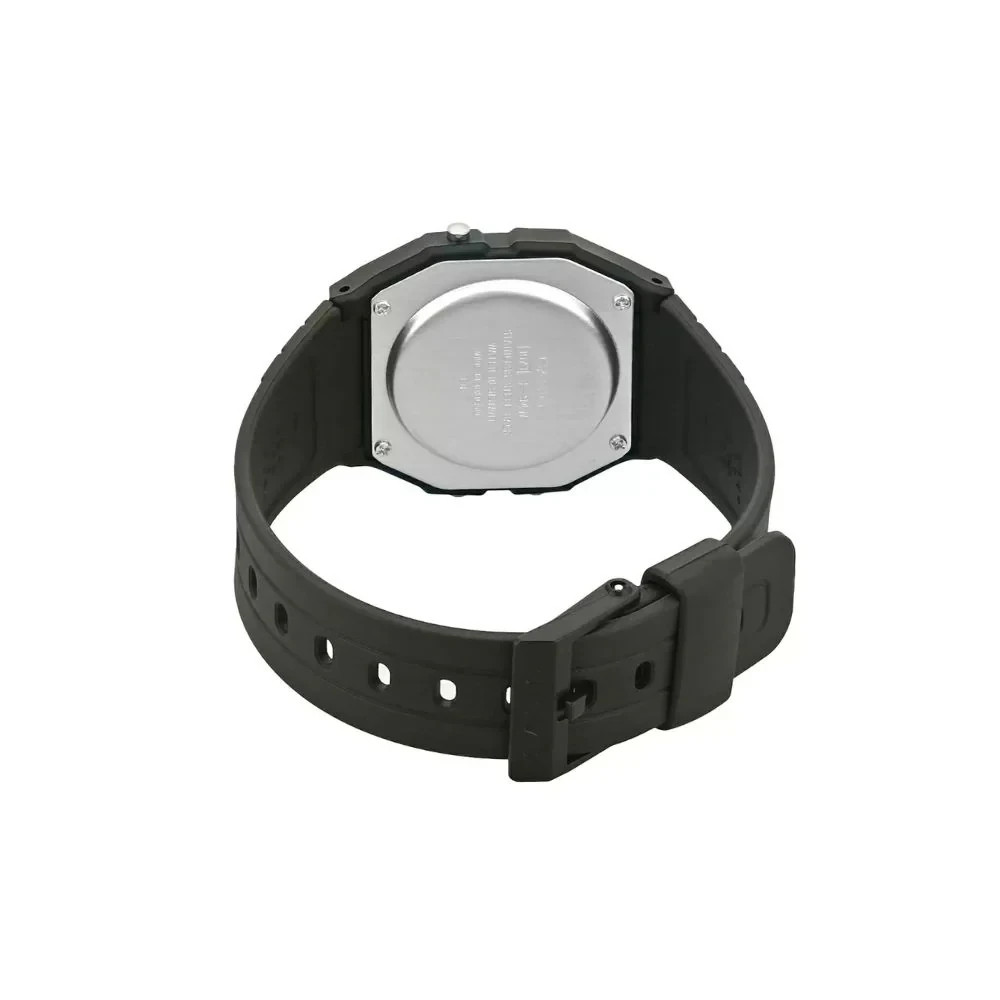 Casio F-94WA-9 Black Digital 30M WR Alarm Backlight Stopwatch Gold Accent Resin