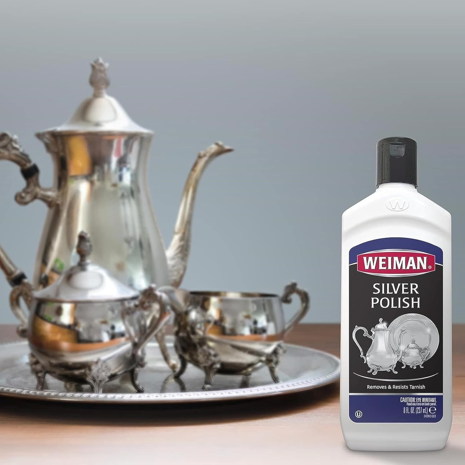 Unscented 3-in-1 Metal Polish Cleaner – 8 Oz Anti-Tarnish Protection for Jewelry