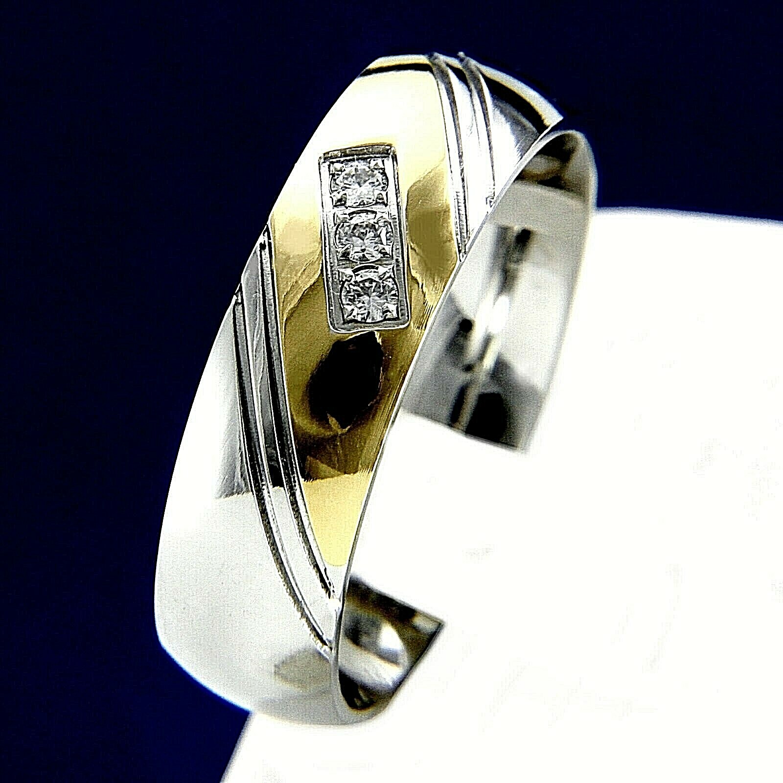 New Anniversary Stainless Steel Engagement Wedding Band CZ Men’s Ring