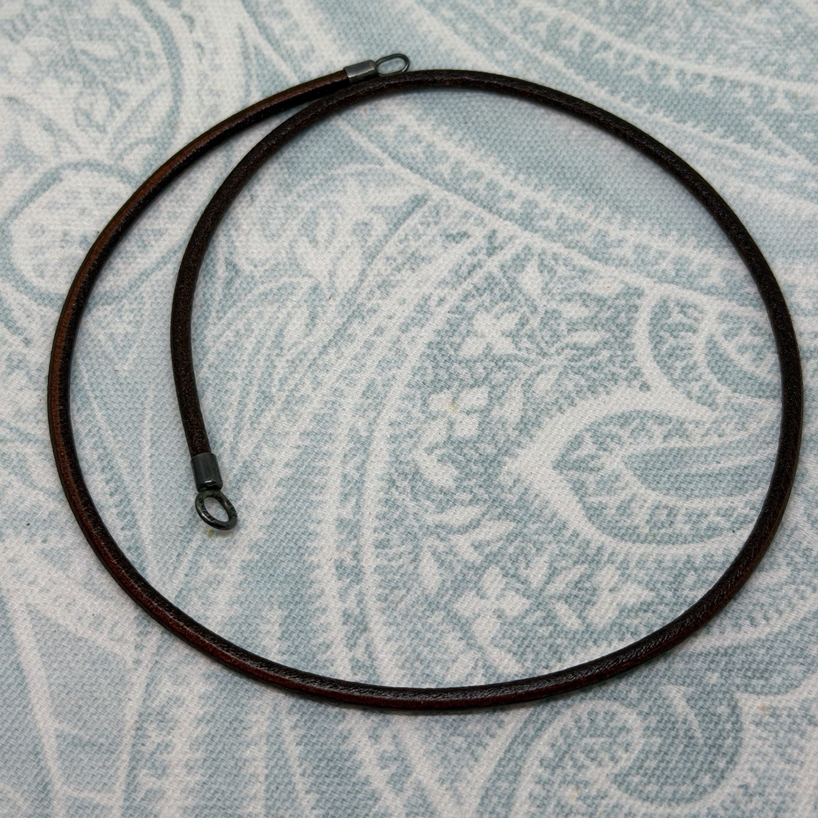 Authentic Trollbeads Brown Leather Necklace 16.5 inch/42 cm, New