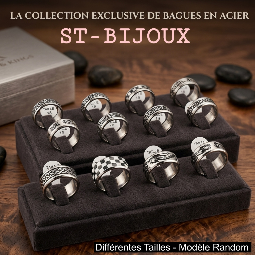 Bague minimaliste chic luxury fashion en acier inoxydable unisexe Bijoux