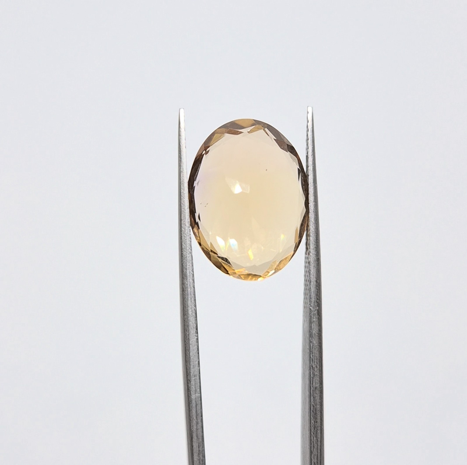 8.60ct Natural Imperial Topaz Loose Gemstone Oval Cut For Making Jewellery