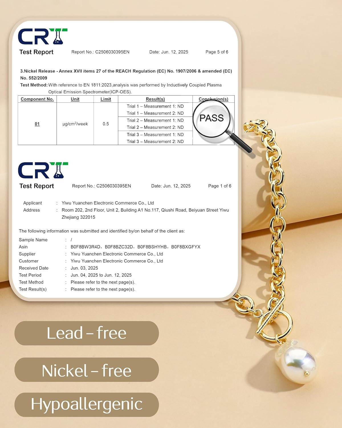 16K Gold Plated Chunky Gold Plated Necklace for Women Non Tarnish, 36” /92Cm Lo