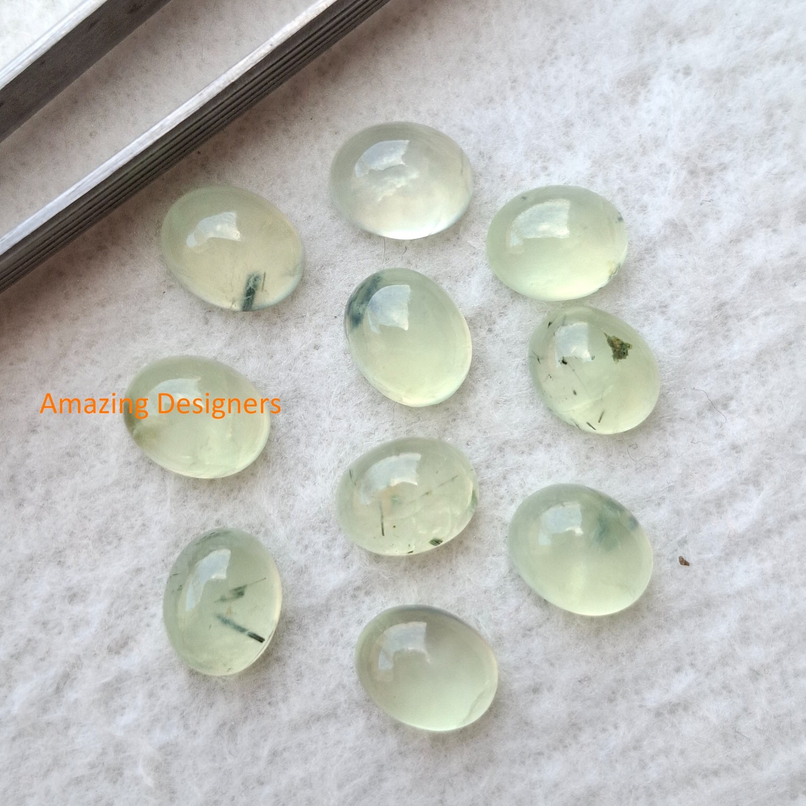 Natural Prehanite Oval Cabochon 5x7mm to 20x25mm Loose Gemstone