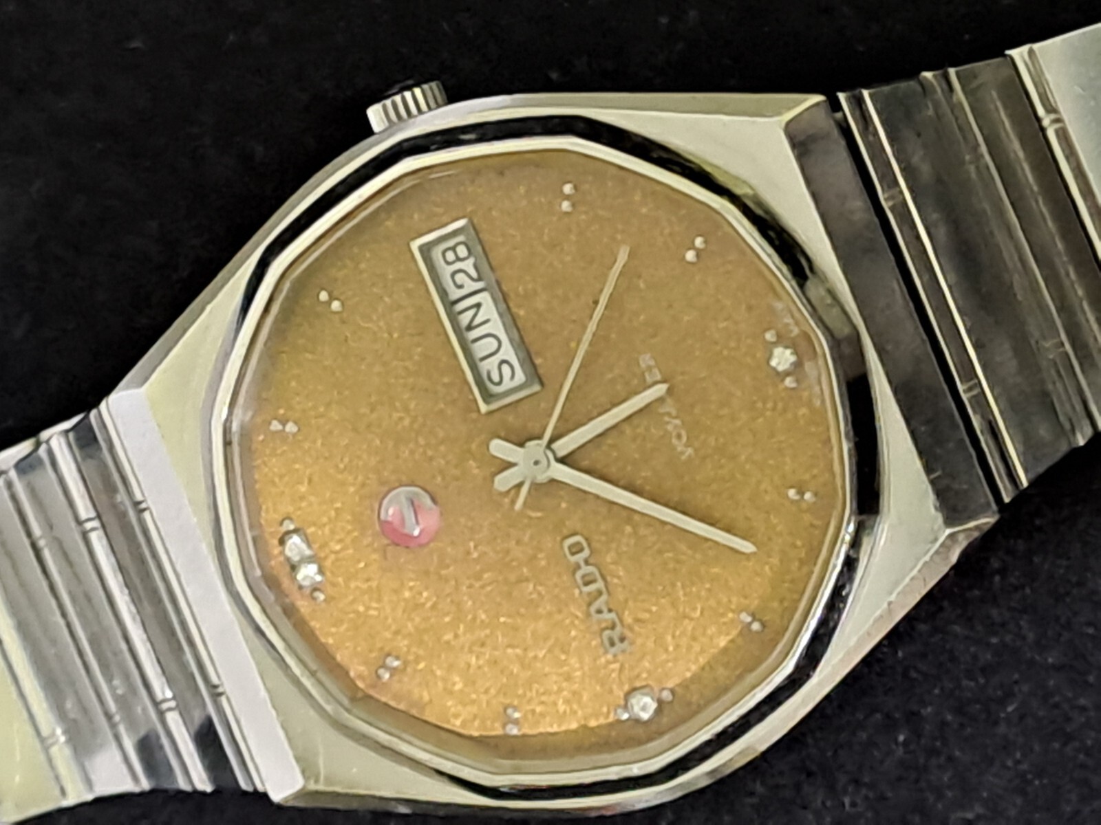 RADO VOYAGER 636.3424.4 DODECAGON ETA.2879 VTG AUTOMATIC SWISS MEN’S WATCH
