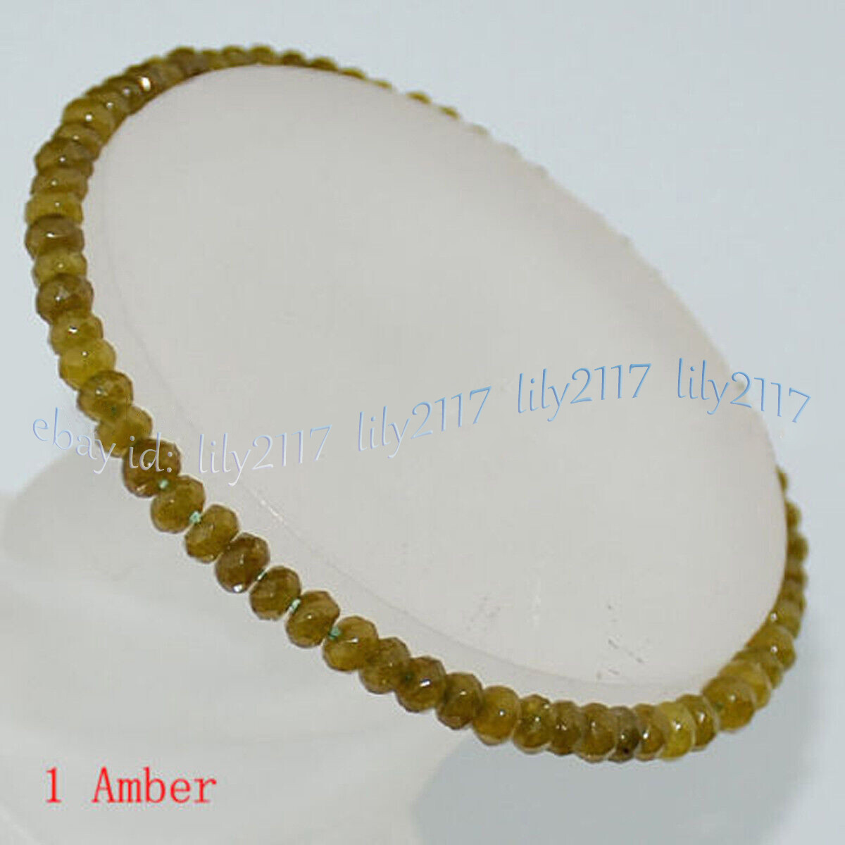 Multicolor 2x4mm Faceted Jade Gemstone Rondelle Beads Elastic Bracelet 7.5”