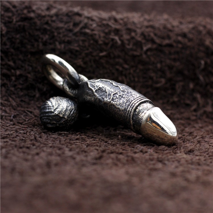 “Bad Taste” Dick Phallus Pendant S925 Silver Good Luck Virility Charm Fertility