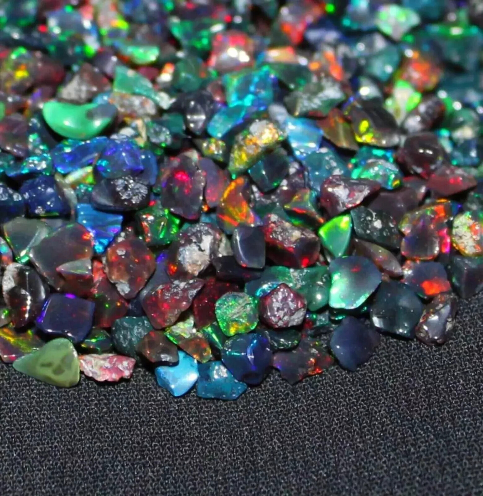200 Pcs Lot AAA Natural Multi Flash Ethiopian Opal Rough Welo Fire Opal Stone