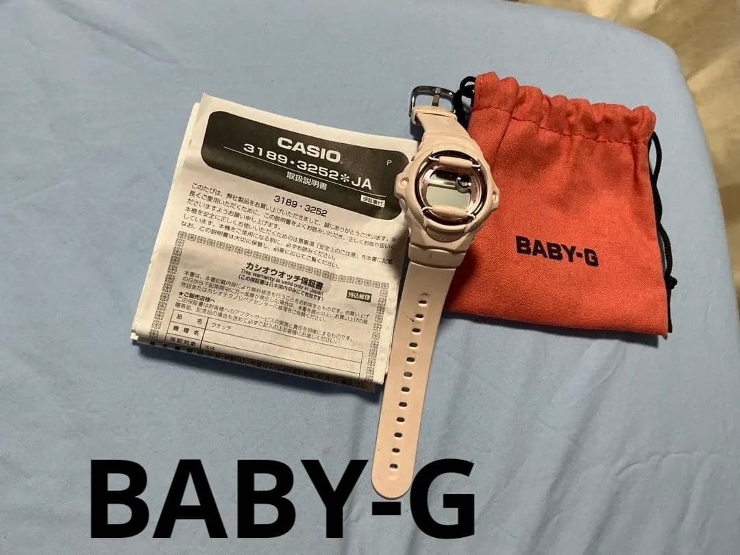 Battery dead CASIO 3252 BABY-G BG 1690 light pink wristwatch body