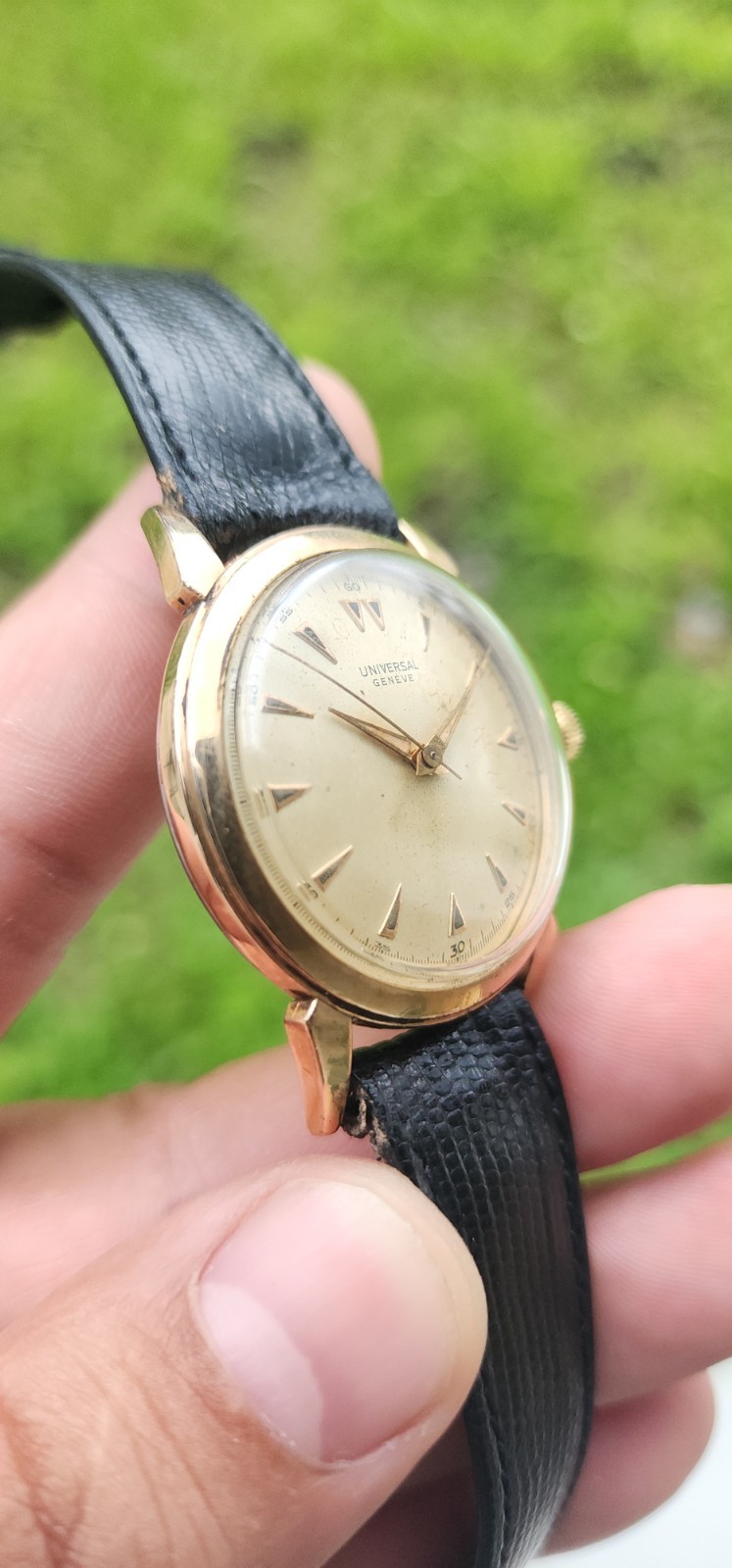 VINTAGE 1950’S UNIVERSAL GENEVE MANUAL CAL 332 Gold Filled MEN’S WATCH