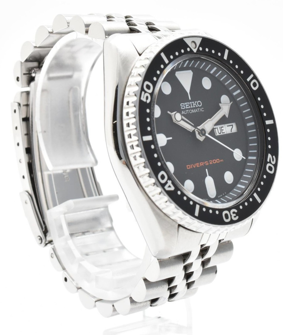 【Near MINT】 SEIKO 7S26-0020 SKX007 Black Diver’s Automatic Mens Watch From JAPAN