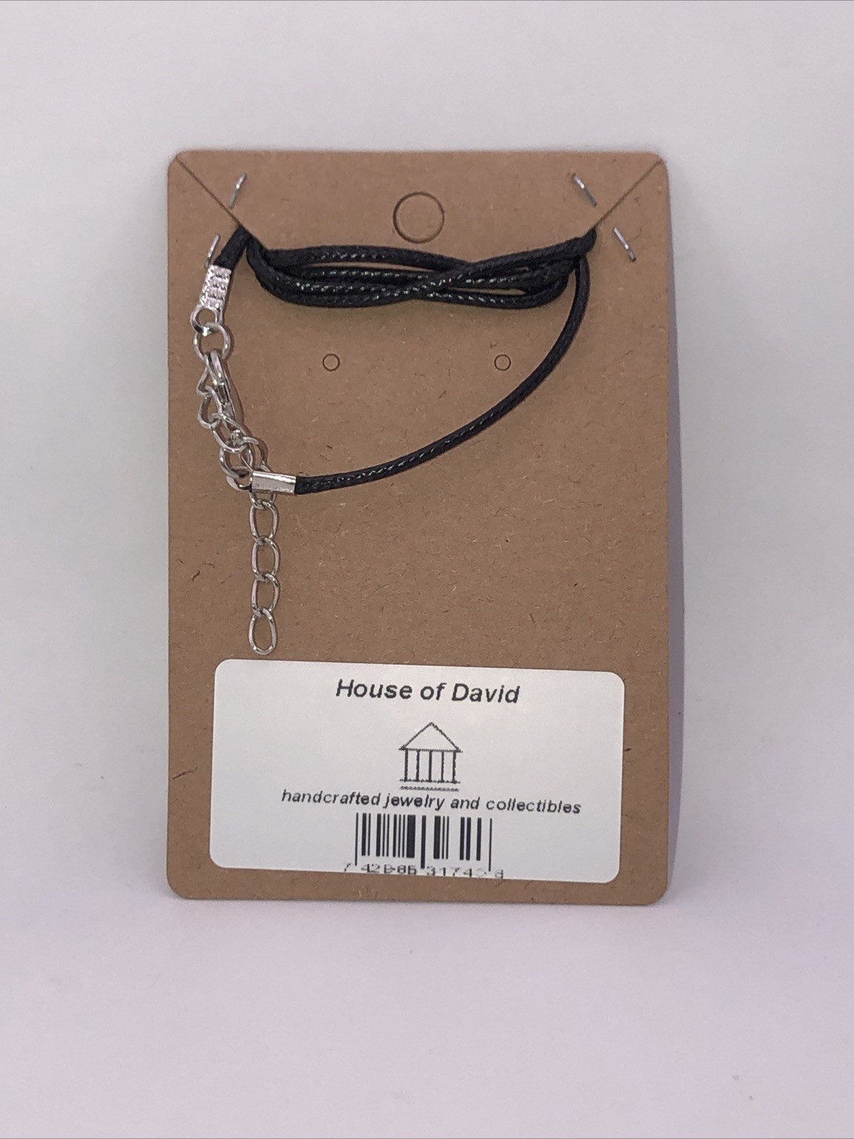 House Of David Handmade Artesian Cross Necklace Blue One Of A Kind 18 inches